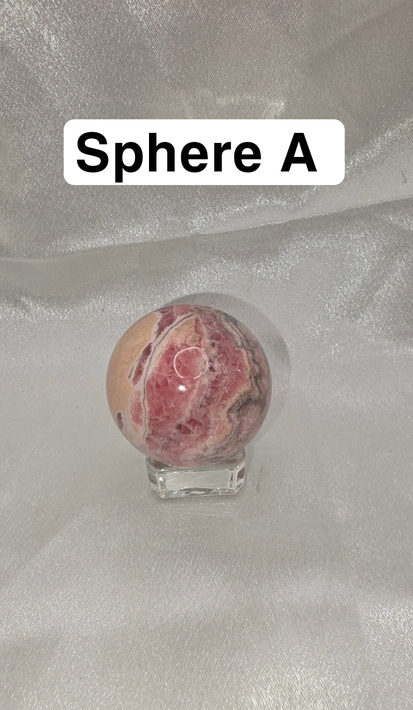 Rhodochrosite Spheres – High Grade • Argentina (Collector’s Pieces • Polished & Powerful)